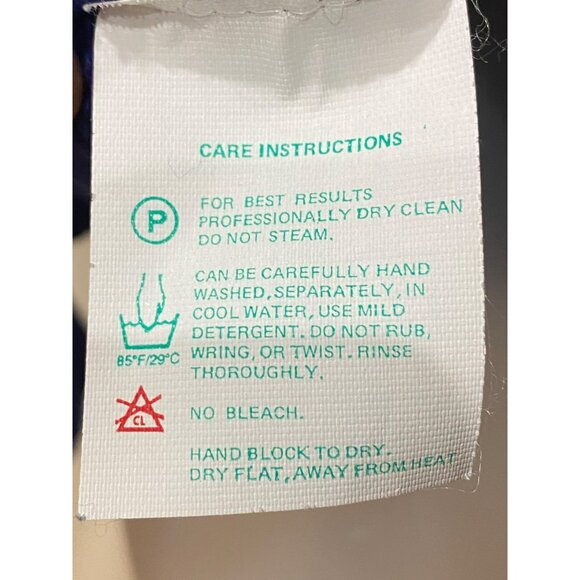 Vintage 70s Obermeyer Womens Ski Sweater M Blue Wool Blend Half-Zip Nordic Style - Picture 5 of 9